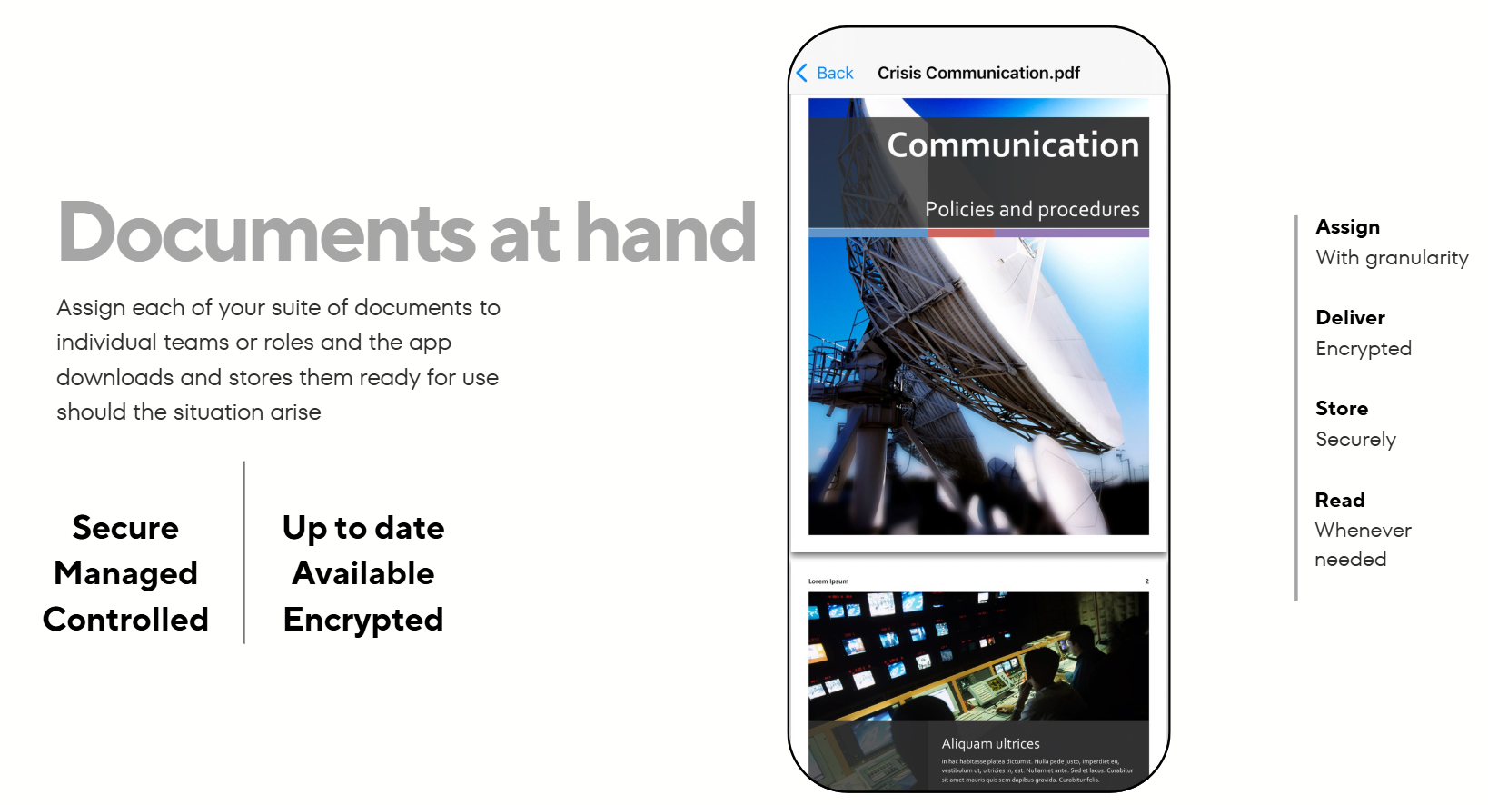 Business continuity documents for financial services firms